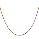 14K Rose Gold 1.2mm Spiga Chain